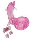 Anel golfinho em jelly com vibro